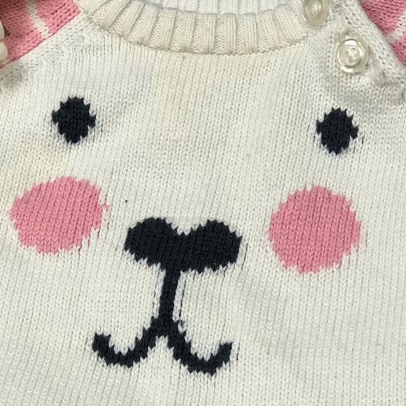 Cherokee Pink Bear Sweater Outfit size 3 months - Picture 4 of 11